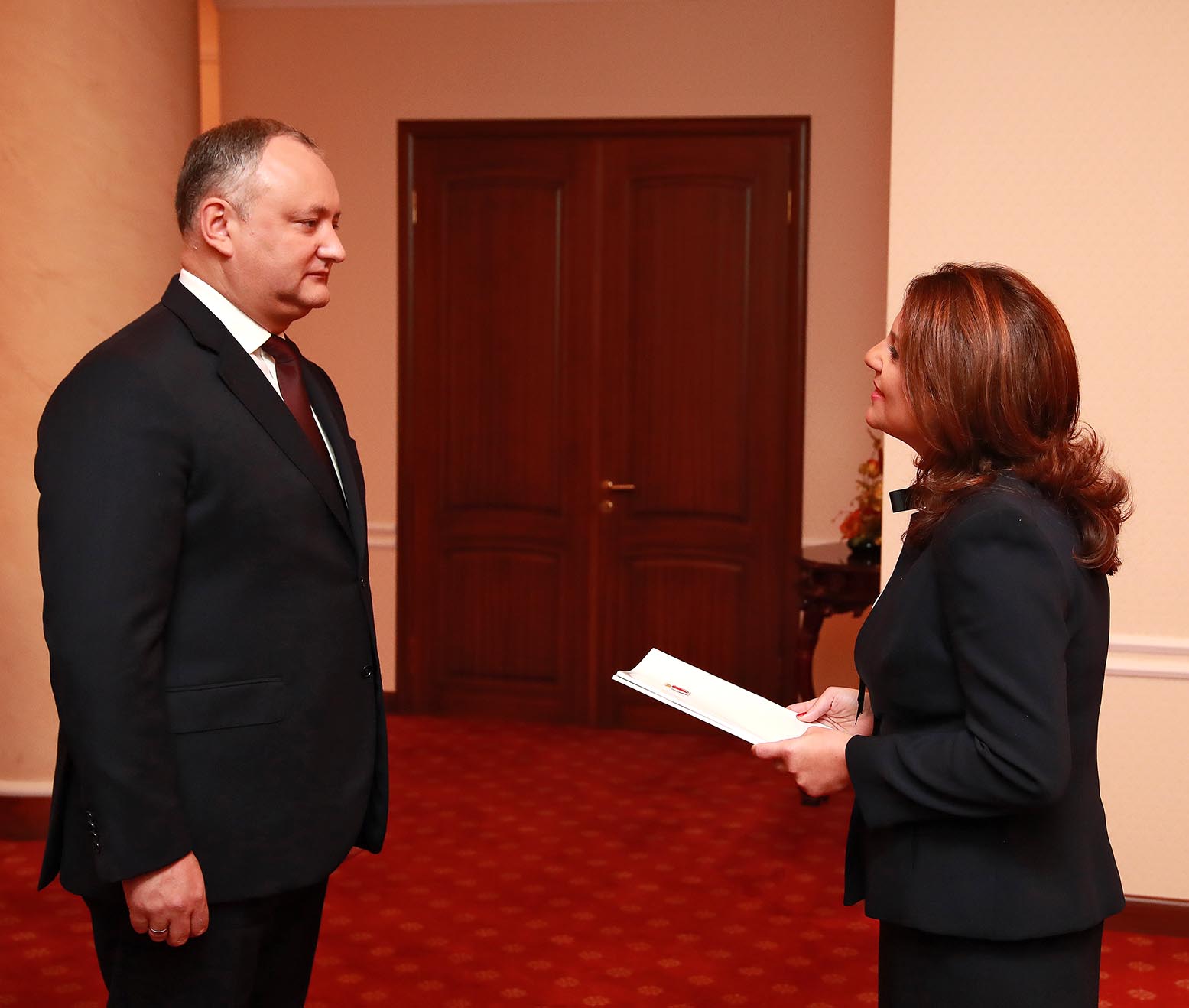 Președintele Igor Dodon a primit scrisorea de acreditare din partea ambasadoarei Republicii Malta, cu reședința la Varșovia